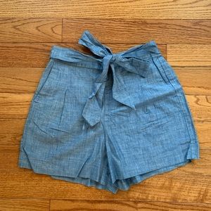 J. Crew Blue Paperbag Shorts